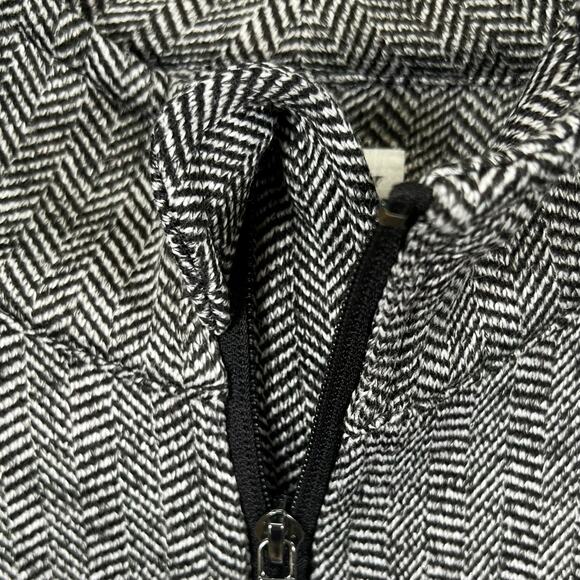 Marc NY Andew Full Zip Jacket Black White Herringbone Womens Size S - Picture 4 of 13